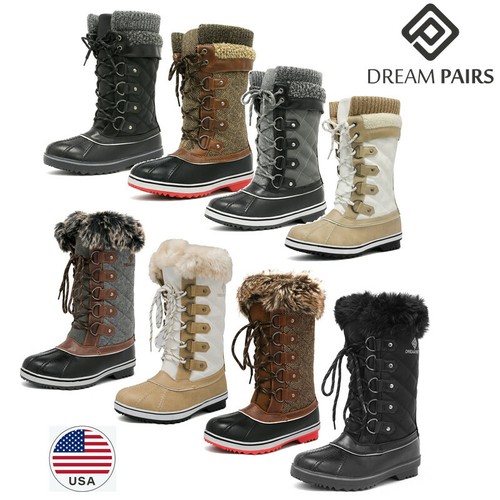 dream pairs men's insulated waterproof winter snow boots
